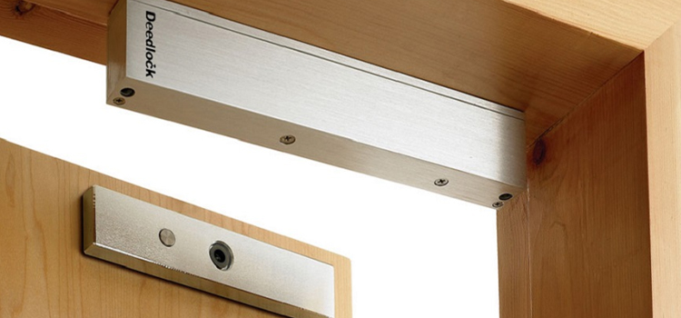 Magnetic lock installation Lemoore Station